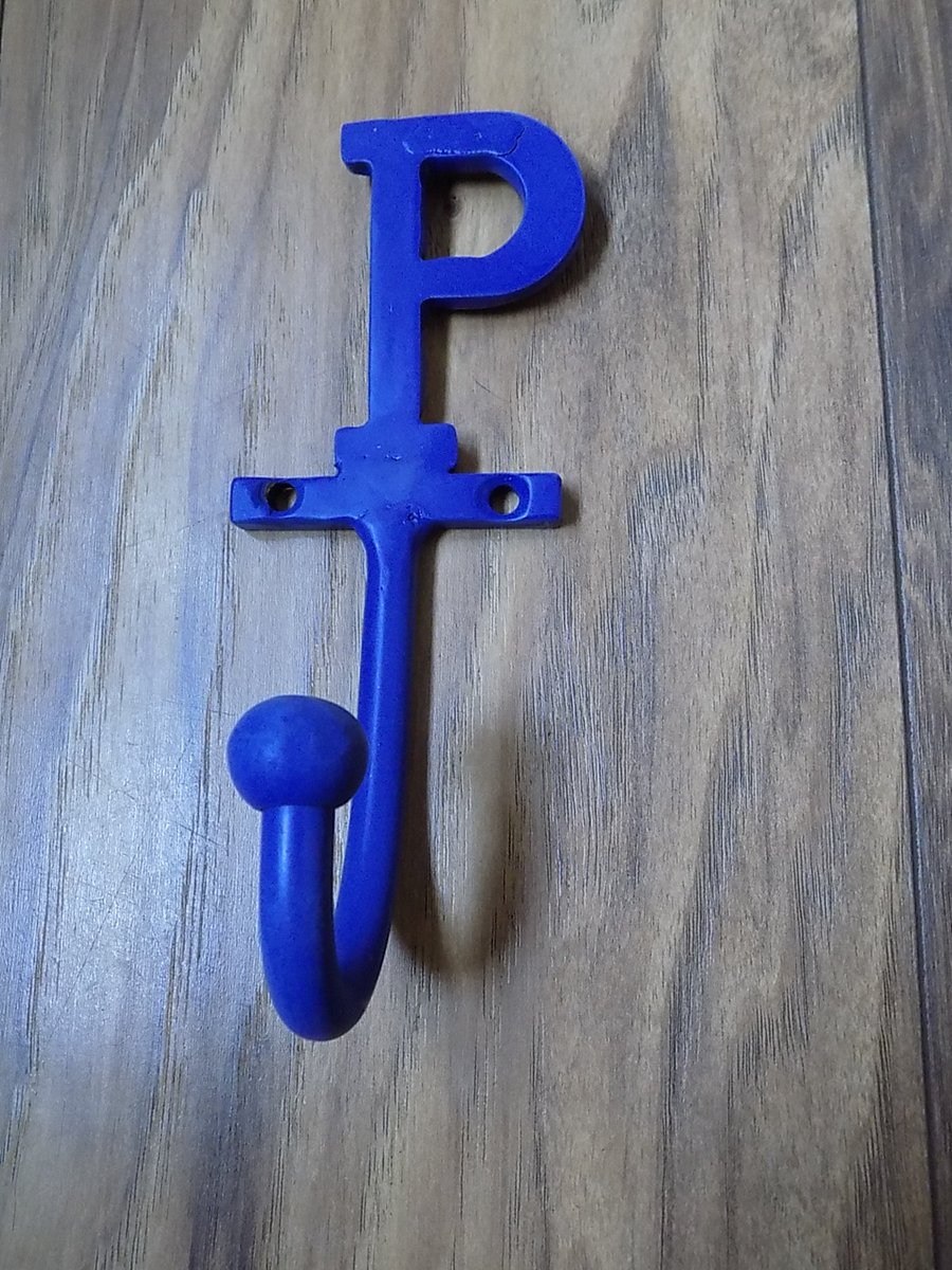 custom coloured hook.............Wrought Iron (... Folksy