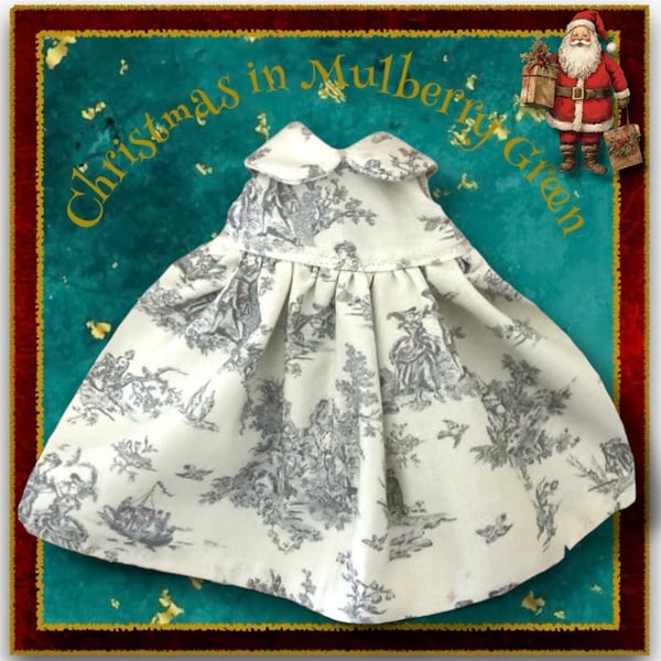 French Style Print Dress 