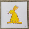 Card - Yellow Rabbit