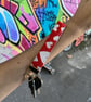 Red Heart Wristlet - Key Fob - Image 4