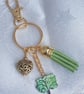 Gorgeous Tree of Life Key Ring - Key Chain Bag Charm - Gold Tones. - Image 1