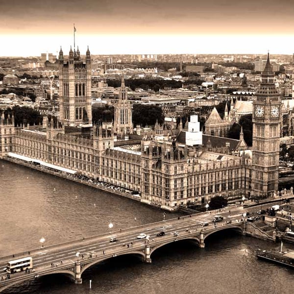 Houses of Parliament Big Ben Westminster Bridge London Photograph Print