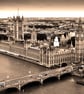 Houses of Parliament Big Ben Westminster Bridge London Photograph Print - Image 1