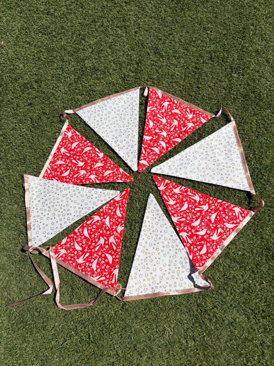 Handmade Christmas Bunting 