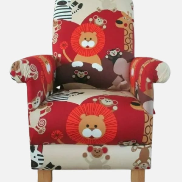 Prestigious Cheeky Monkeys Fabric Child's Chair Animals Kid's Armchair Elephants