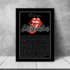 Music lyrics poster print wall art room print art poster decor 