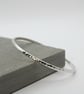Sterling Silver Hammered Bangle - Image 1
