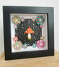 Fly Agaric Mushroom and Flowers - Original Low Relief Artwork - Image 3