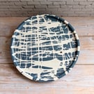 Graffitti Style Round Trinket Tray