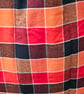 Bright chequed fold up tote bag. - Image 5