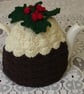 4-6 Cup Crochet Tea Cosy Cosie Cozy Christmas Pudding Design (Made to order)