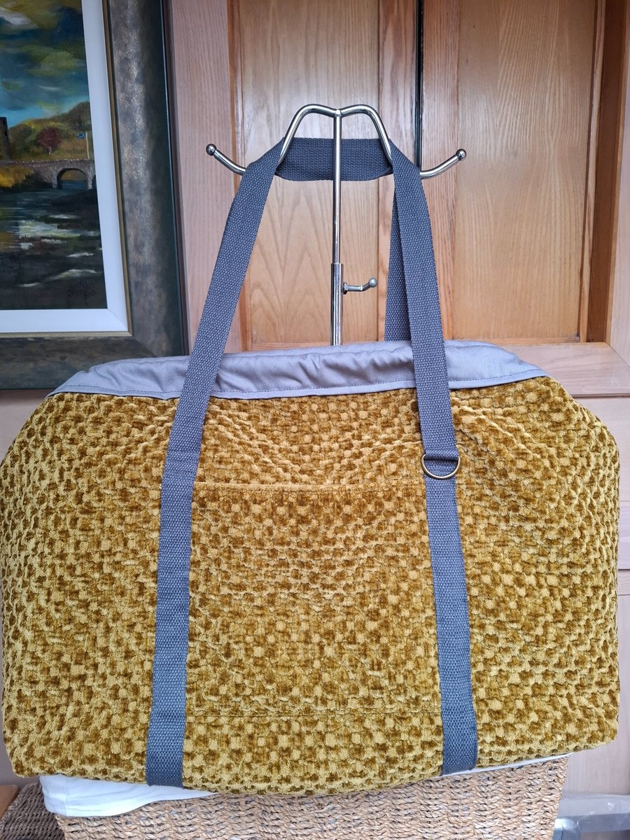 Golden Brown Carpet bag