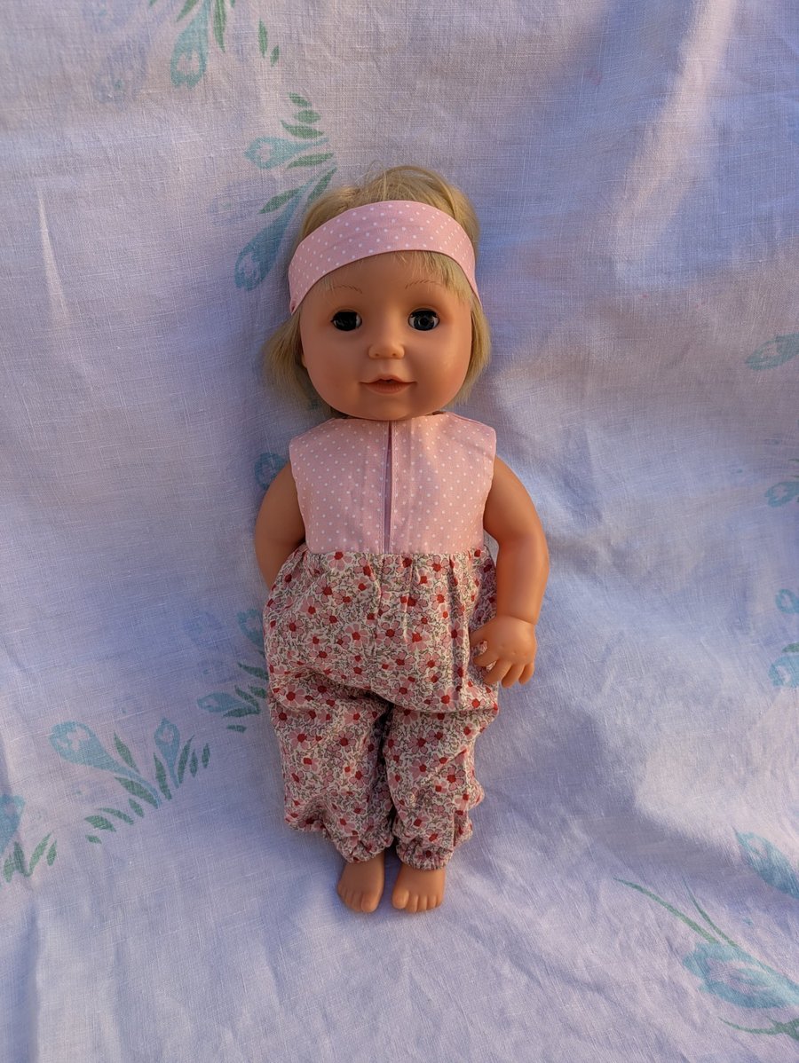 Our generation and Toby Tears Dolls jumpsuit outfit baggy dungarees pink dolls 