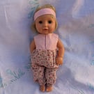 Our generation and Toby Tears Dolls jumpsuit outfit baggy dungarees pink dolls 