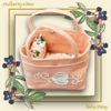 Pretty Peach Baby Daisy Carrycot with Pockets