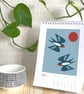 2027 Illustrated Birds Desk Calendar - Image 3