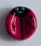 Ladybug worry stone