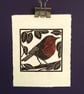 Lino Print - "Robin" - Image 8