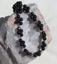 Red Garnet Gemstone Beaded Statement Necklace "Burgundy Sprite" - Image 2