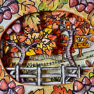 Hand painted 3D greetings card