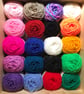 Mixed box of 40 x  20grms yarn plus 2 pompom makers