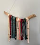 Handmade Boho Macramé & Wood Wall Hanging - Colourful Textile Wall Art - Rus