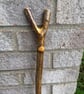 Handmade Thumb Stick - Hazel Driving & Herding Stick Lightweight & Strong Cattle
