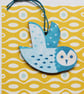 Owl Wooden Hanging Decoration