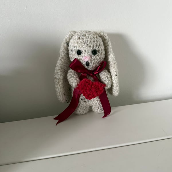 Rosie Rabbit Handmade Plush Crochet Bunny Gift Keepsake Soft Toy