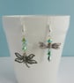 Mismatched Iridescent Dragonfly Earrings - Image 2