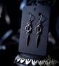 Custom spiked chainmail earrings 
