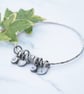 Sterling silver charm bangle - Image 2