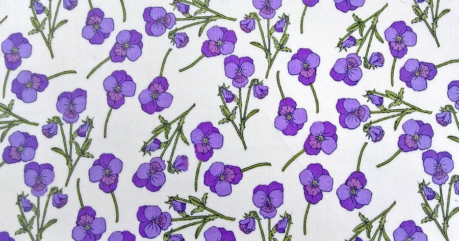 Liberty Fabric 10" Square : ROS Purple 