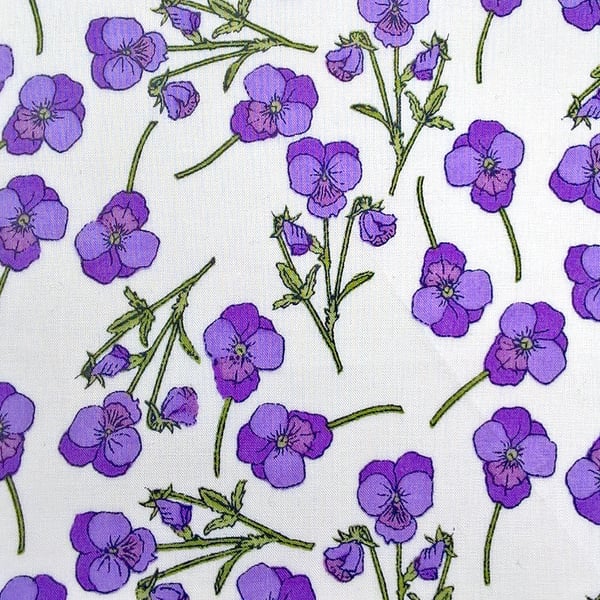 Liberty Fabric 10" Square : ROS Purple 