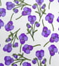 Liberty Fabric 10" Square : ROS Purple  - Image 1