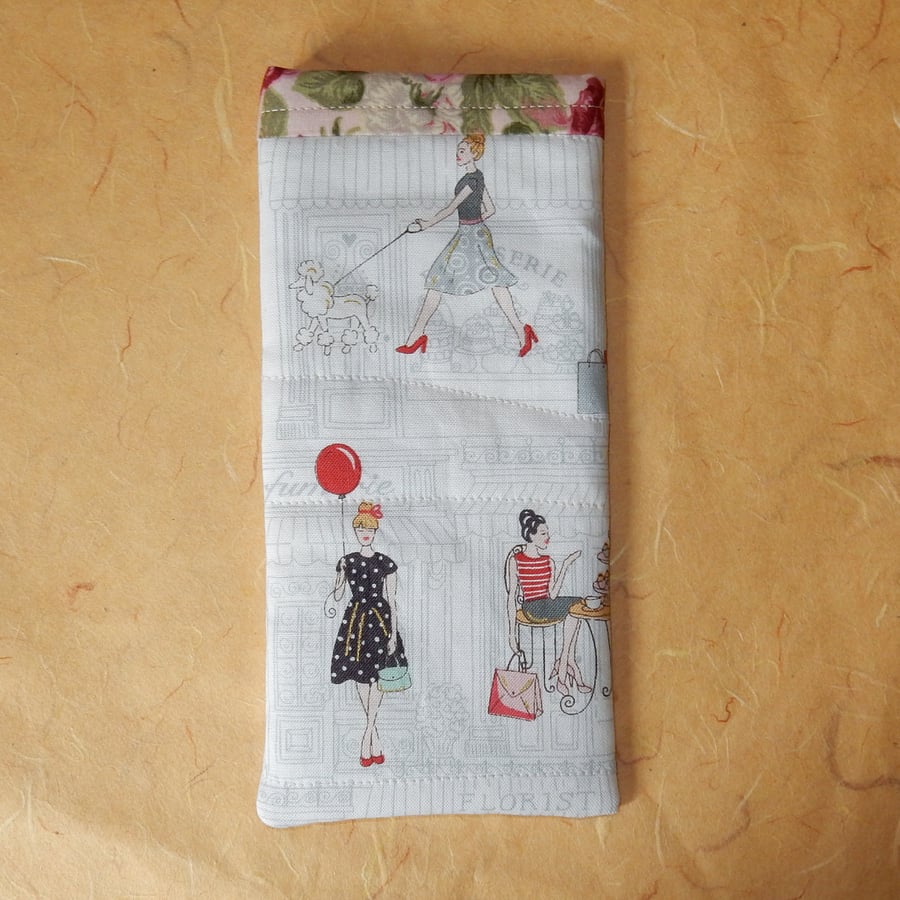 Slip in glasses Parisian ladies