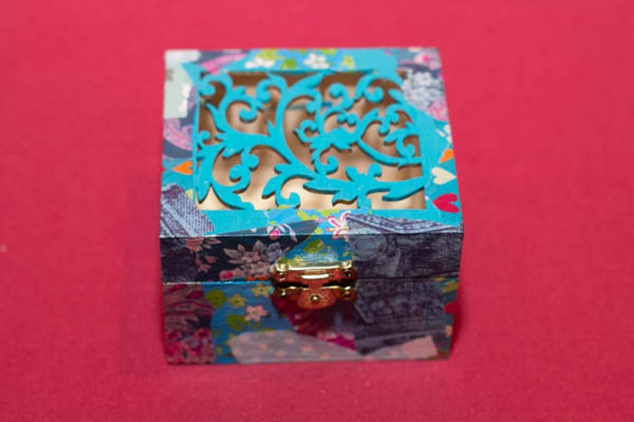 Small Decopatch Jewellery Box