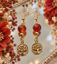 Carnelian Tree of Life Earrings (Motivation & Confidence)