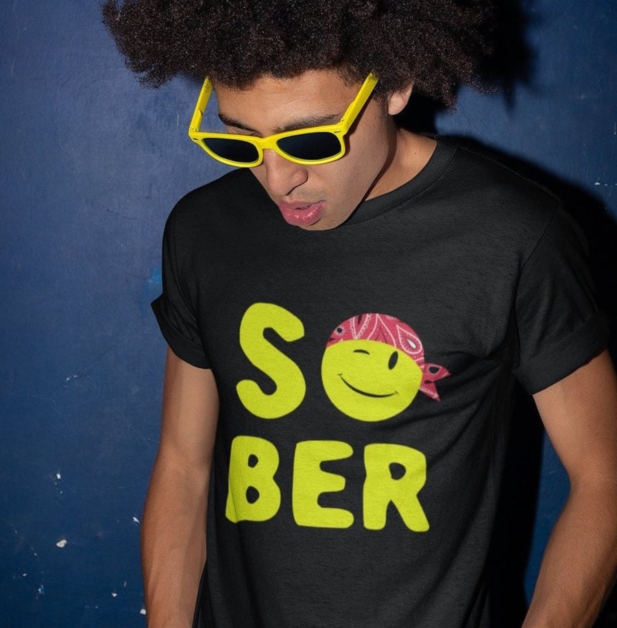 Acid House Sober Shirt, Sobriety gift, AA gift, party sober shirt, sober gift, S