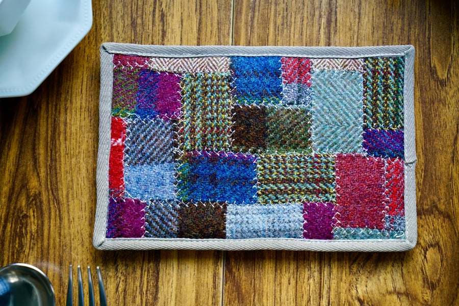Harris Tweed Patchwork Pot Mat Sewing Kit