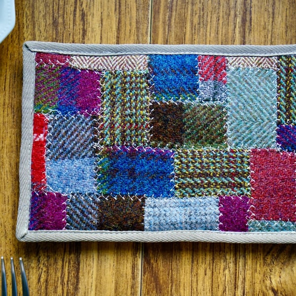 Harris Tweed Patchwork Pot Mat Sewing Kit