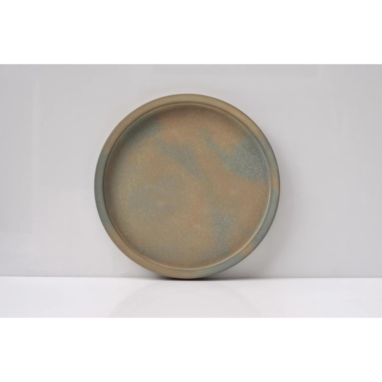 Round Concrete Tray: Modern Minimalist Handmade Candle Plate