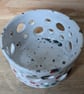 Speckled tealight holder - red blue - Image 2