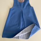 Sky blue pinafore dress age 2