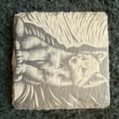 Etched Slate Dog Coasters: Individually or as a Complete Set
