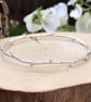 Handmade Silver Twig Bangle - Image 7