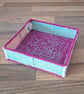Desk tray for small items - pastel colours with magenta edging - Image 1