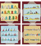 Seaside greetings cards