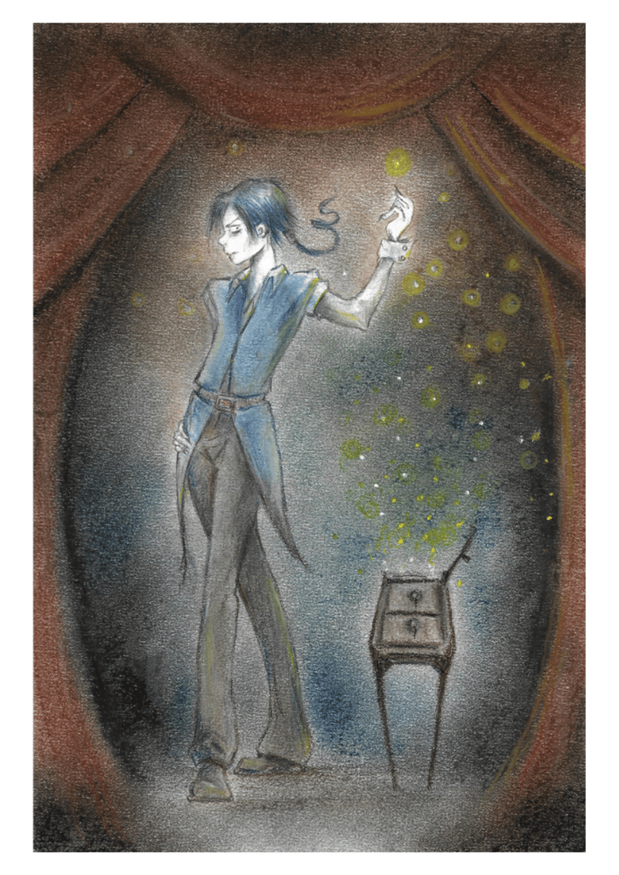 Vampire art, Gothic Greeting card, birthday, Goth,  Whimsical Art, Halloween,