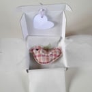 'A little bird told me'wool felt and crochet bird letterbox gift.